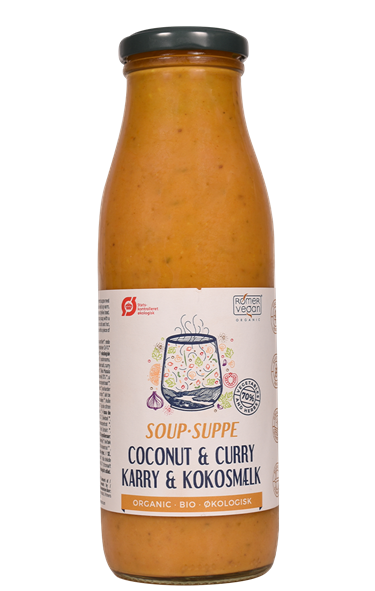 Karry og Kokos suppe 500 ml. Økologisk GLF
